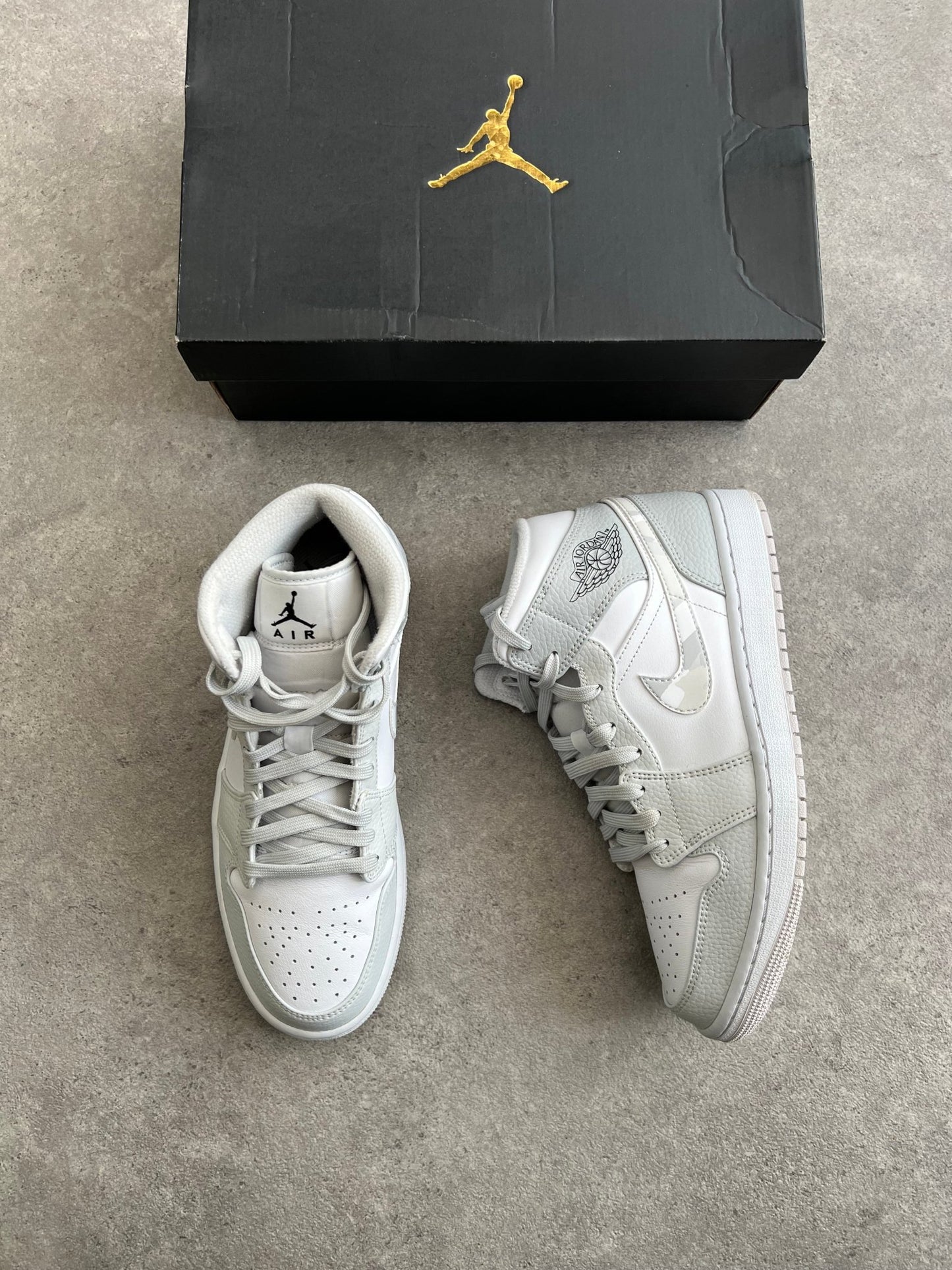 Nike - Jordan 1 Mid Grey Camo (Pre - Loved) - Heat Providers