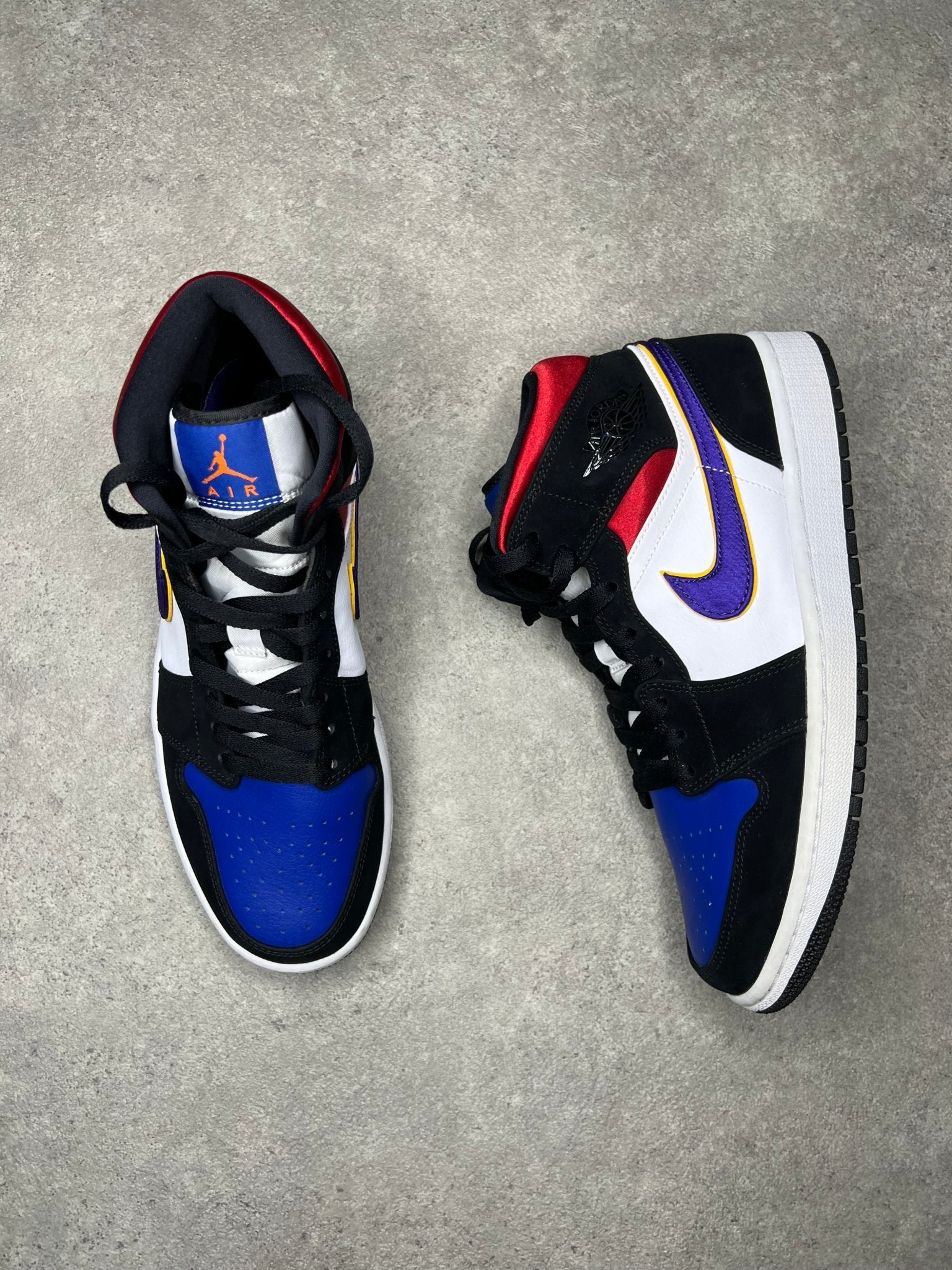 Nike - Jordan 1 Mid Lakers Top 3 (Pre - Loved) - Heat Providers