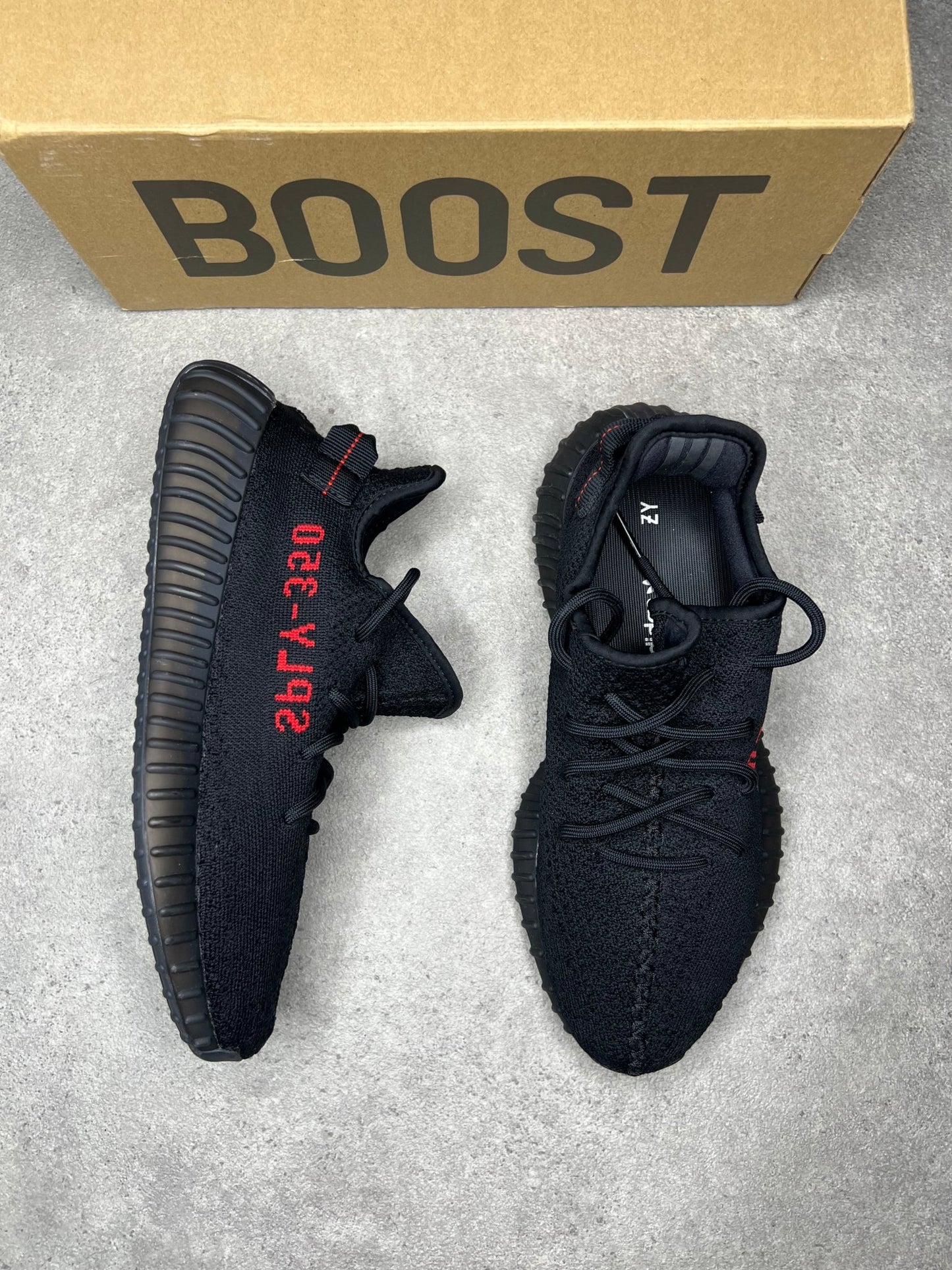 Adidas - Yeezy 350 Black/ Red (Pre - Loved) - Heat Providers