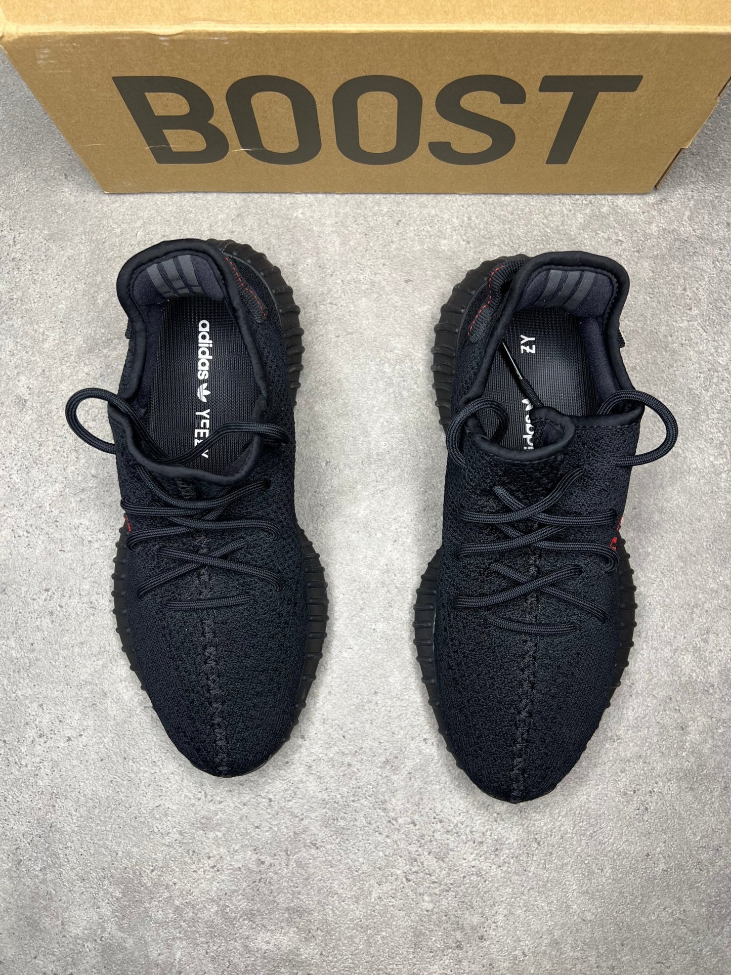 Adidas - Yeezy 350 Black/ Red (Pre - Loved) - Heat Providers