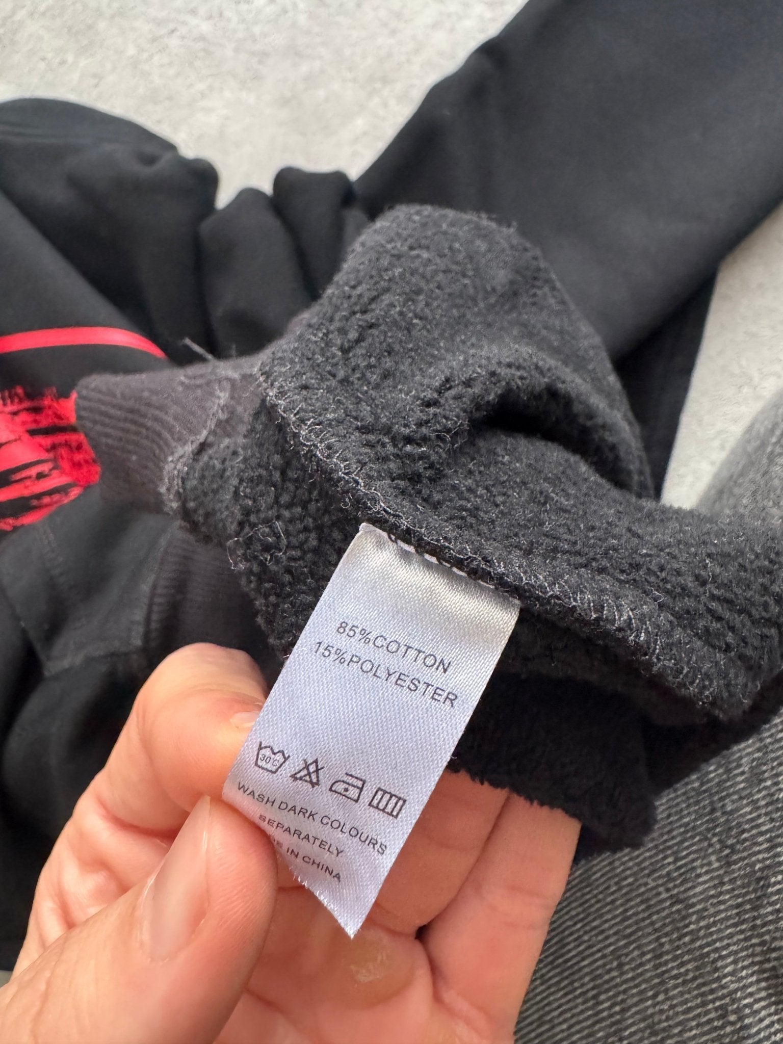 Corteiz - Corteiz Alcatraz Black and Red Hoodie - Pre - Loved - Heat Providers