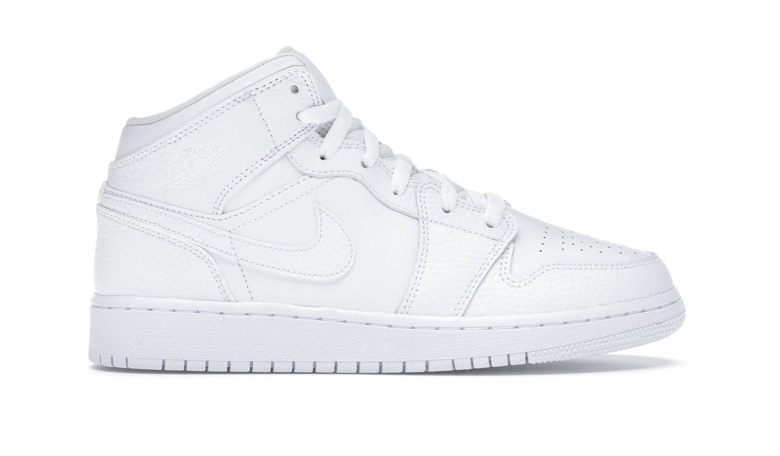 Jordan 1 Mid Triple White (GS) - Heat Providers