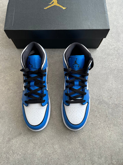 Nike - Jordan 1 Mid Signal Blue (GS) - Heat Providers